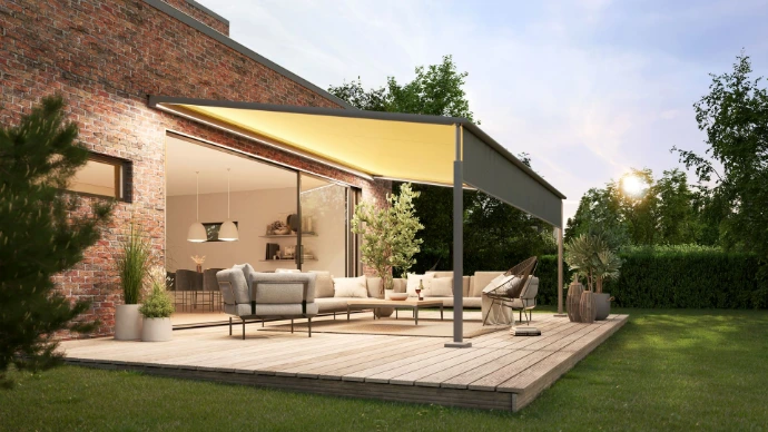 Pergola mit LED-Beleuchtung von Salewo Pergola mit LED-Beleuchtung von Salewo
